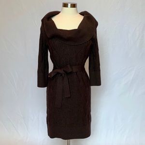 Laundry By Design Brown Cowl Neck Dress Size Large
